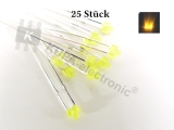 LED 1,8 mm gelb gefärbte Blende 25 Stück *