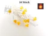 LED 1,8 mm orange gefärbte Blende 10 Stück *