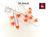 LED 1,8 mm rot gefärbte Blende 10 Stück *