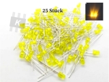 Led 3 mm gelbe Blende > 3000 mcd 25 Stk