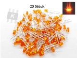 Led 3 mm orange Blende > 3000 mcd 25 Stk
