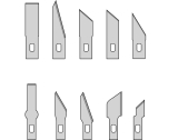 Ersatzklingen für Präzisionsmesser-Set