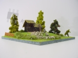 Diorama "Schafe auf der Weide"
