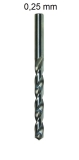 5x Spiralbohrer HSS 0,20 mm DIN 338