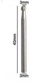 Kugelfräser HSS 3 mm