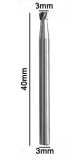 Nutfräser HSS 3 mm