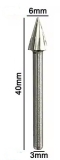 Spitzfräser HSS 6 mm