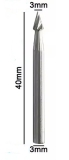 Spitzfräser HSS 3 mm